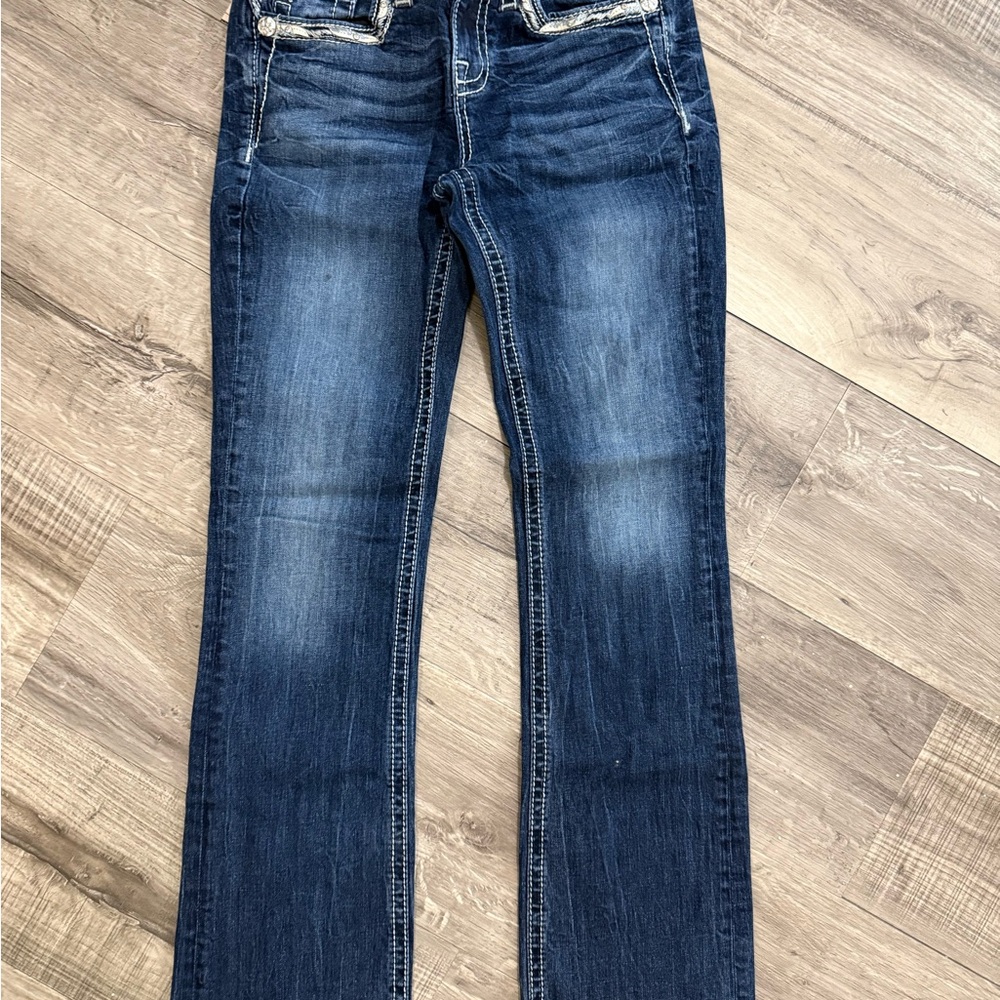 Miss Me Women's Boot Cut Jeans - Dark Blue